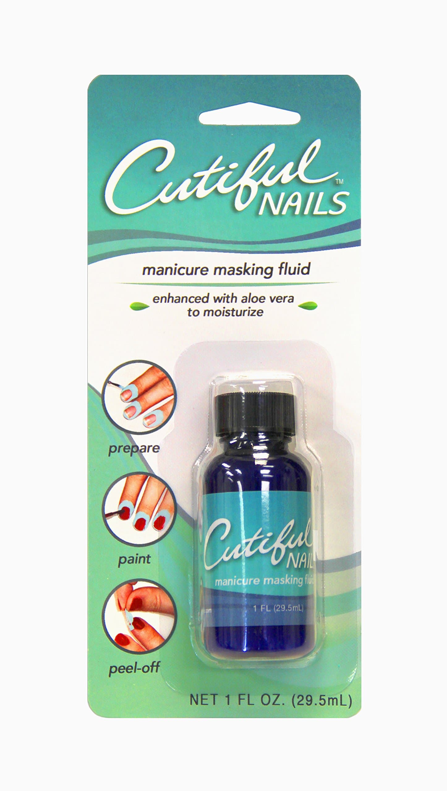 Professional Manicure Masking Fluid with Aloe, No More Messy Nail Polish, Liquid Tape