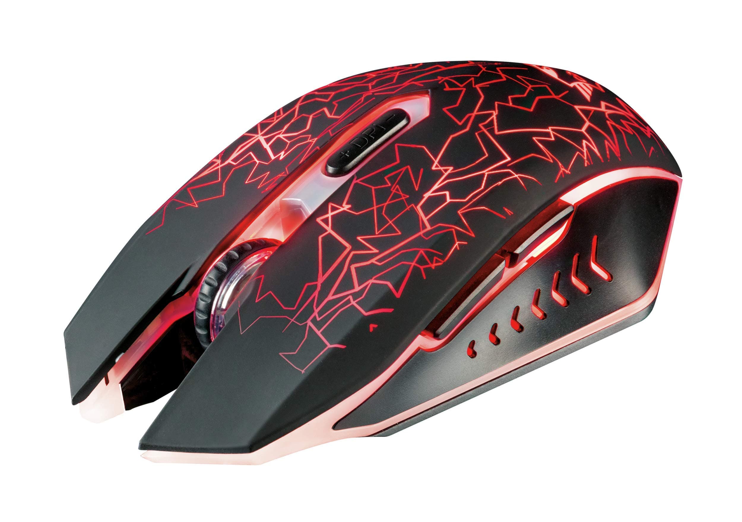 Trust Gaming GXT 107 Izza Illuminated Wireless Gaming Mouse, 800-2400 Dpi, 6 responsive Buttons-Black