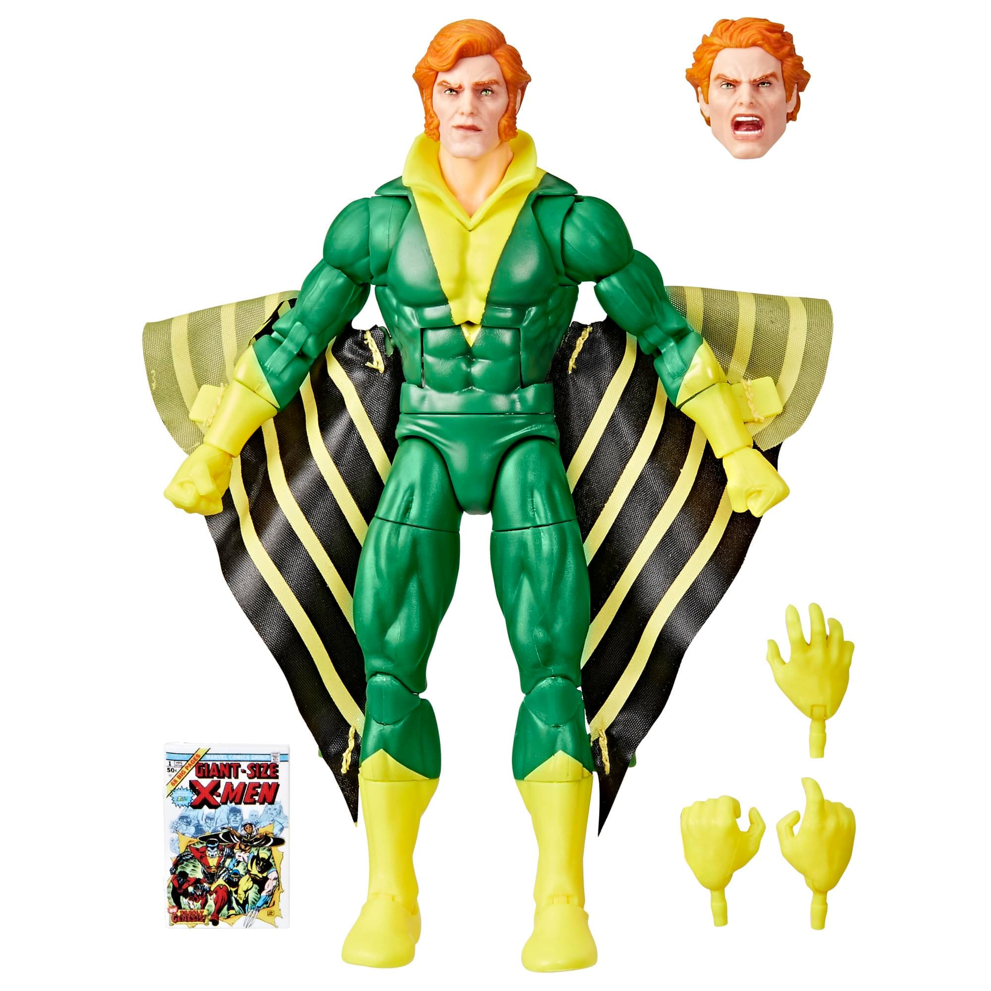 Legends Series Banshee, Giant-Size X-Men #1 (1975) Comics-Inspired Collectible 6-Inch Scale Action Figure with Character-Sized Comic Accessory