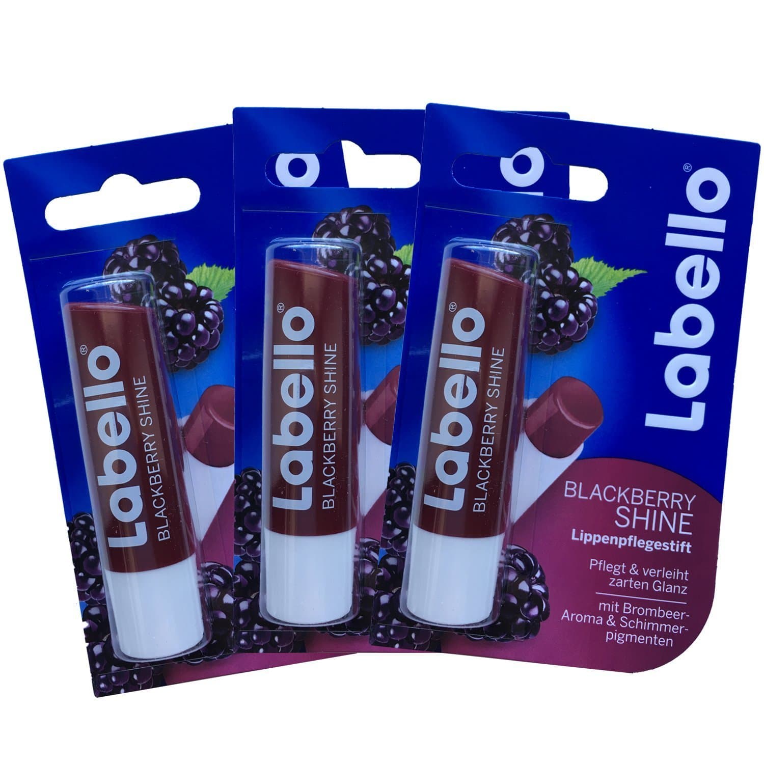 Blackberry Shine Lip Balm 4.8g/5.5ml - 3 Pack