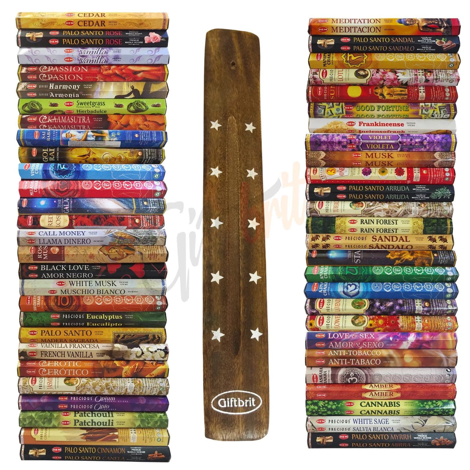 Hem Incense Sticks Various Fragrances 14 Packs & Stamford Shakti Single Pack Total 300 Sticks(15 Packs x 20 Sticks) | Best for Meditation,Yoga,Aroma Therapy, Relaxation