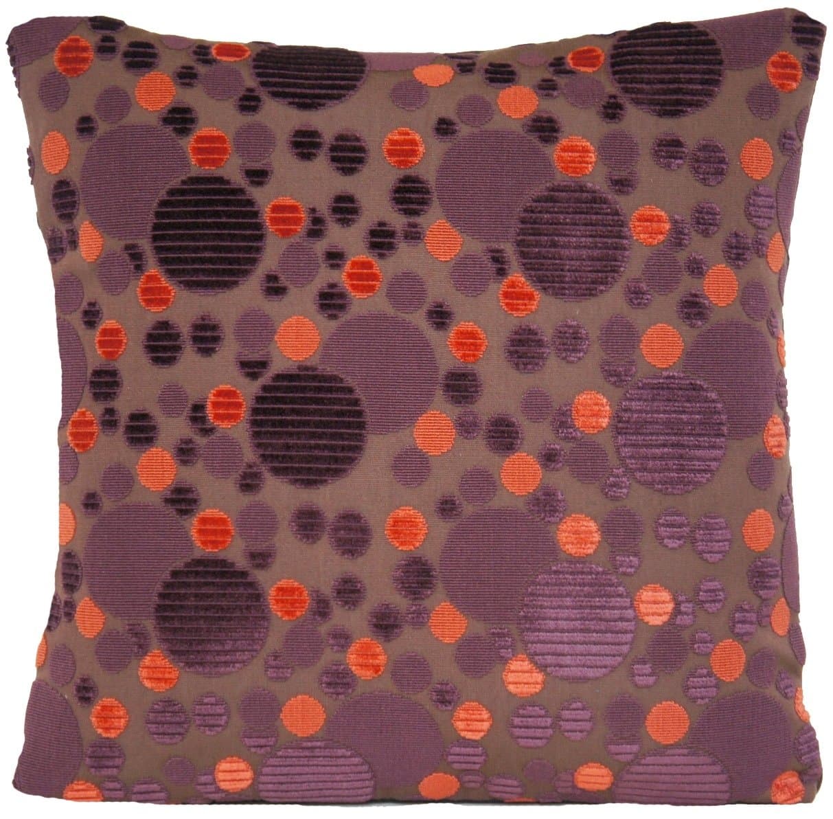 Purple Circles Design Decorative Throw Pillow Case Galaxy Pattern Velvet Cushion Cover Marvic