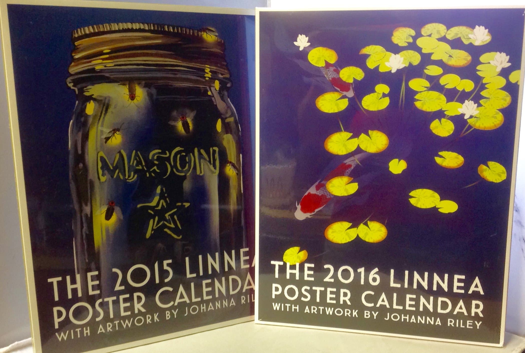 Linnea Poster Calendar 2015 & 2016 Bundle Art By Johanna Riley