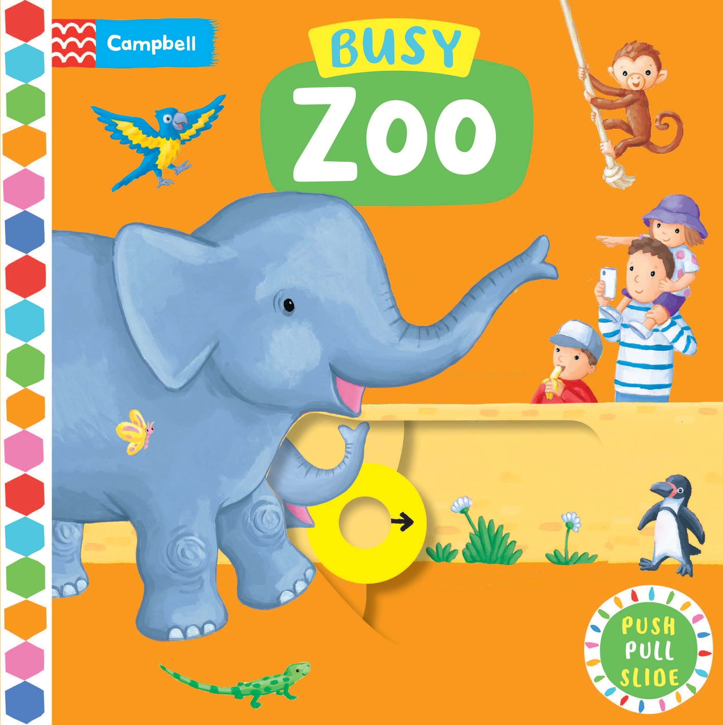 Busy Zoo: A Push, Pull, Slide Book (Campbell Busy Books, 14)
