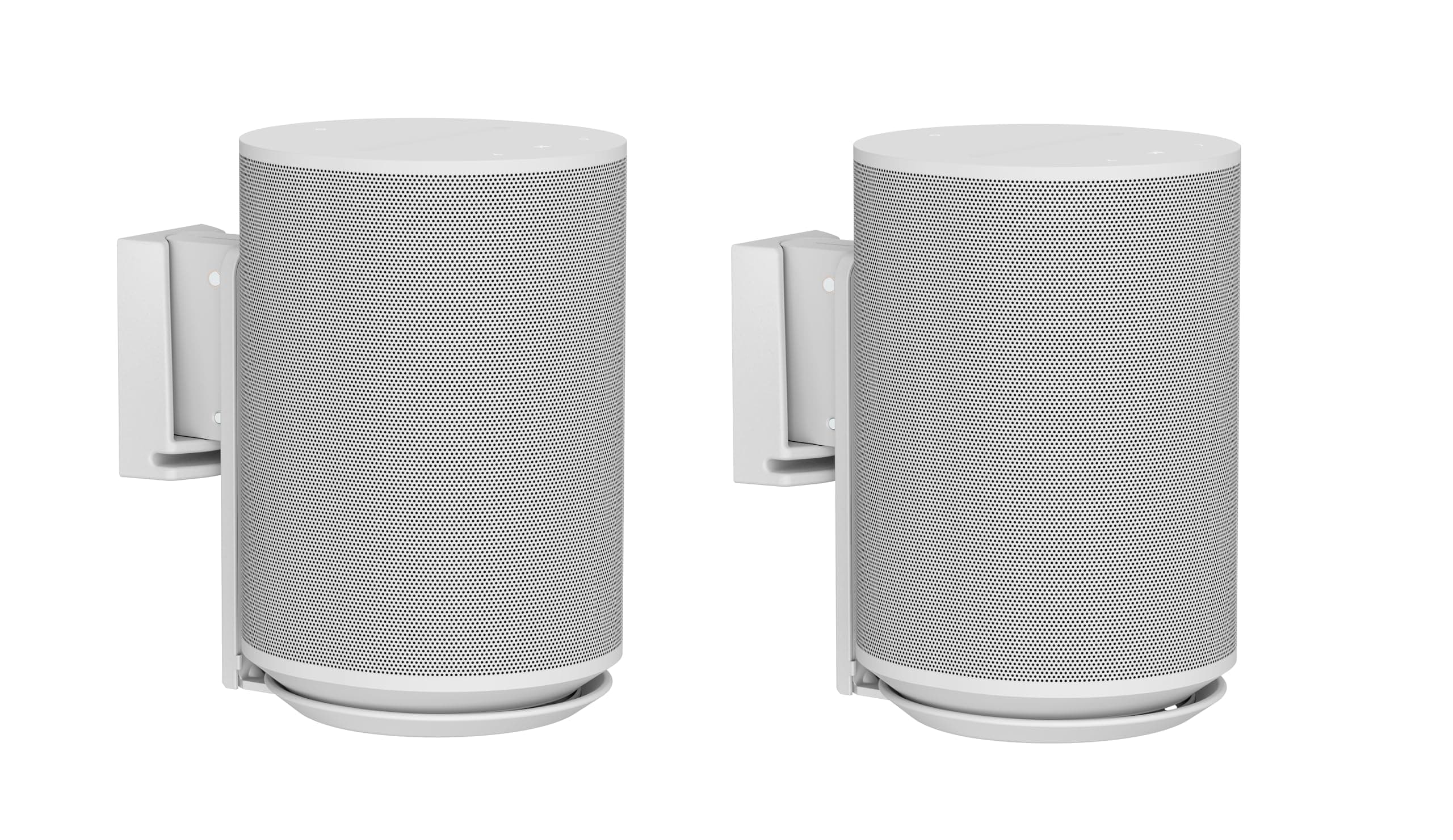 ynVISION.DESIGN Adjustable Wall Mount Compatible with Sonos ERA 100 Speaker - White 2 Pack