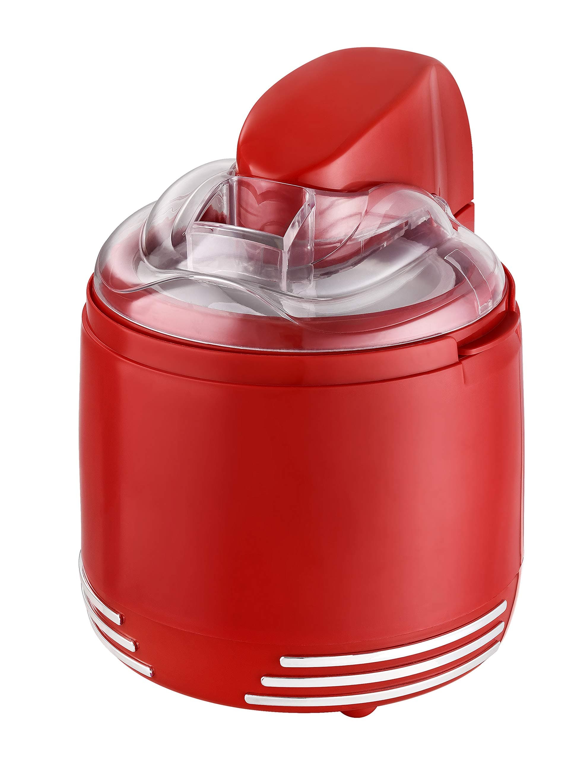 Team Kalorik 2-in-1 Ice Cream and Yoghurt Maker, Capacity of 1L of Yoghurt or 0.6L of Ice Cream, 15W, Red, TKG Ice 2500 R
