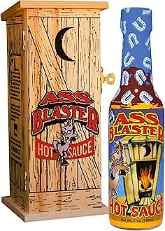 Premium Gourmet Blaster Hot Sauce Bottle with Outhouse Box - Ultimate Habanero Hot Sauce Gift Set - Perfect for Christmas Gifts for Spicy Food Lovers - Try if you dare!