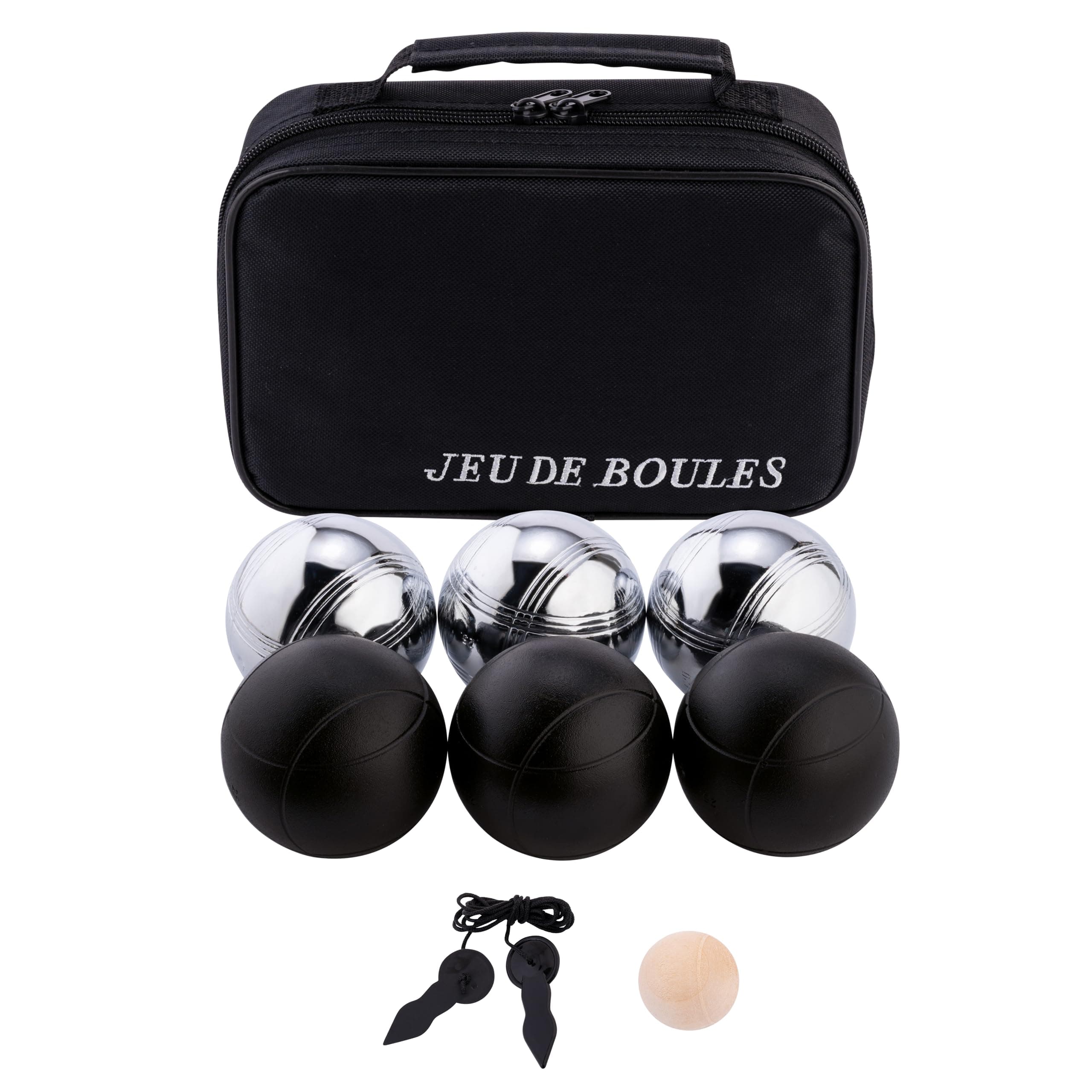Engelhart 6 Boules Petanque in Zipper Bag