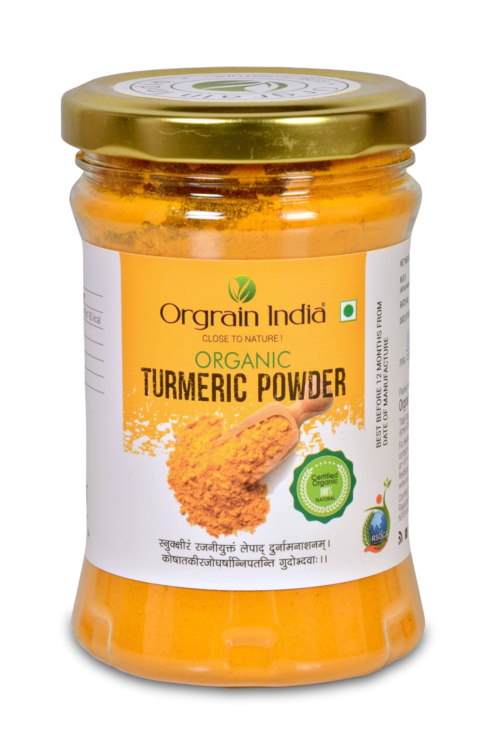 Organic Turmeric Powder 150g, High Curcumin Content, Immunity Booster, Freshly Ground Haldi, Lab Tested, Grown on Company-Owned Farms, Ideal for Golden Milk, Cooking & Wellness