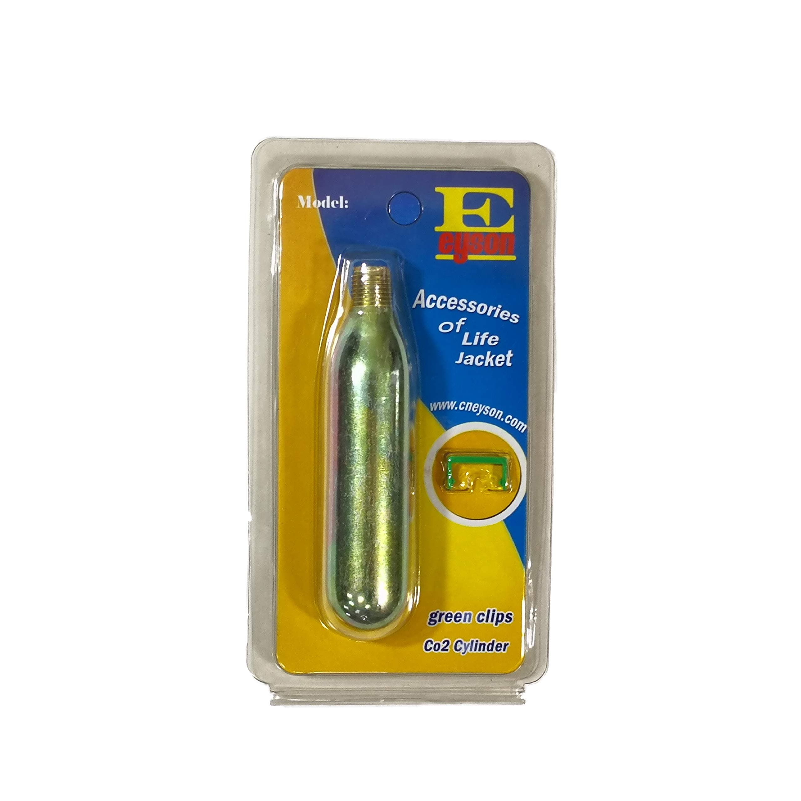 Premium CO2 Cartridge for Life Jacket - Manual Version CO2 Rearming Kit Cylinder Tank Canister for Inflatable Lifejacket Life Vest Life Belt Pack PFD CO2 Replacement Refill Size 17G 24G 33G 60G Gram