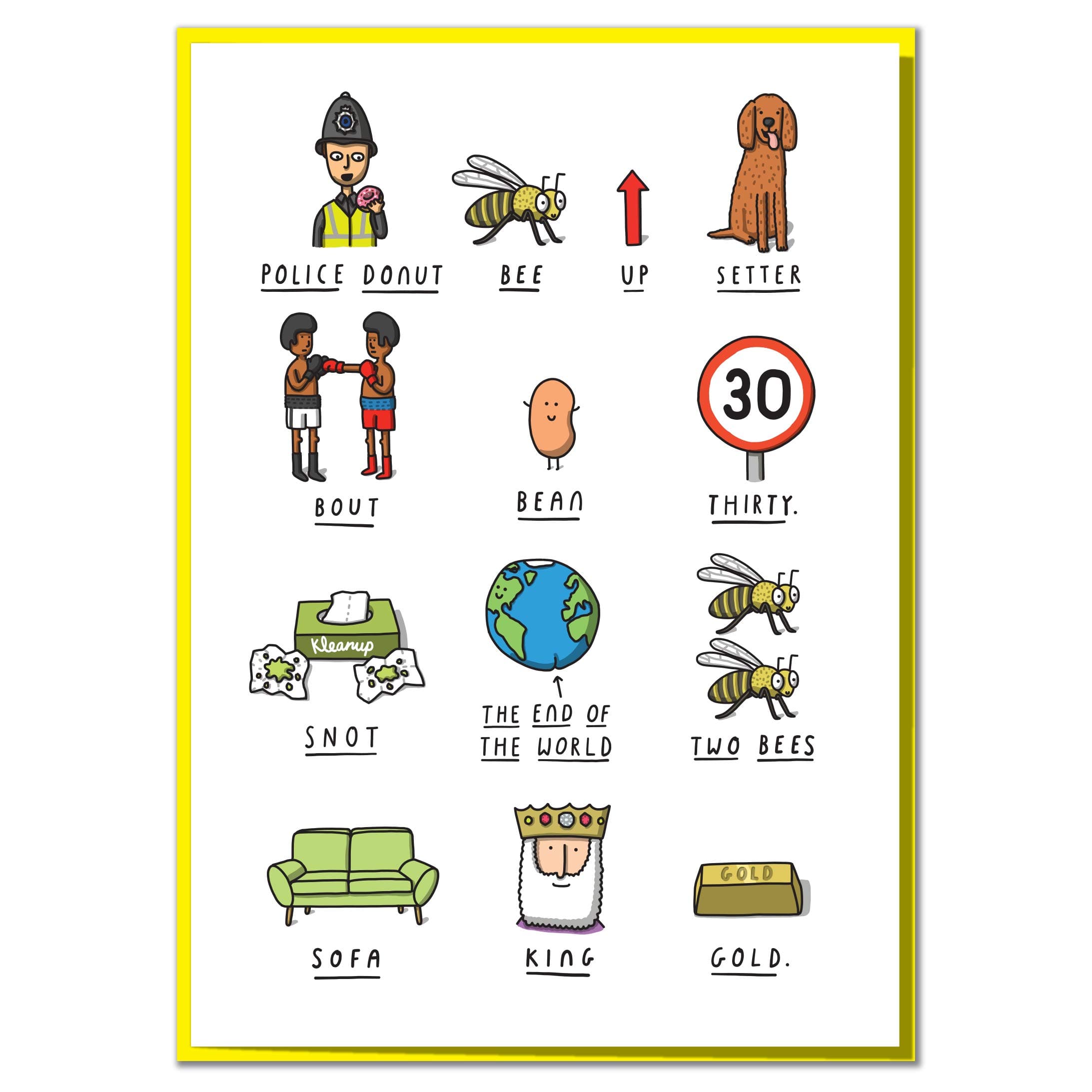 Mungo And Shoddy Can You Figure Out The Message On This Funny 30th Birthday Card?