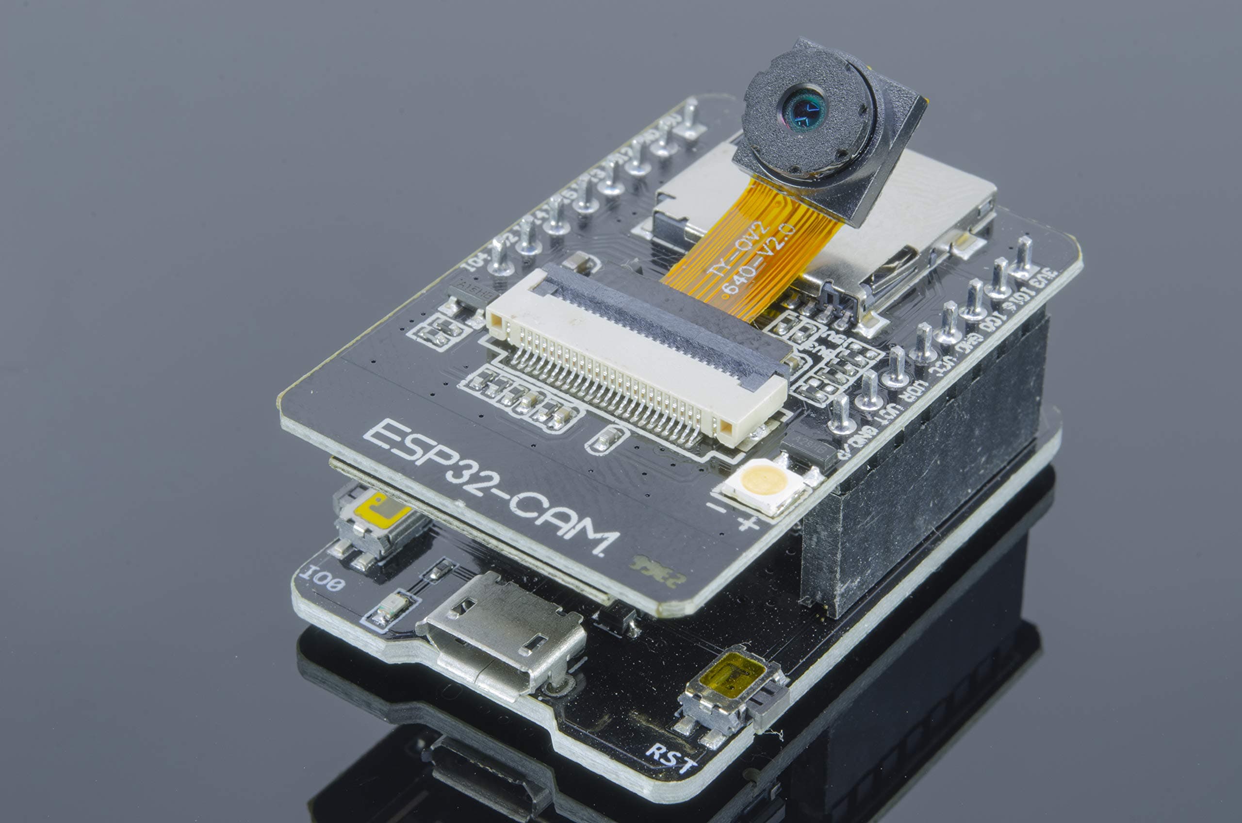 ESP32-CAM Programmer + Development Board w/ OV2640 2MP Camera Module and SD Card for Arduino ESP8266 Raspberry Pi ESP-32 ESP32 CAM ESPCAM