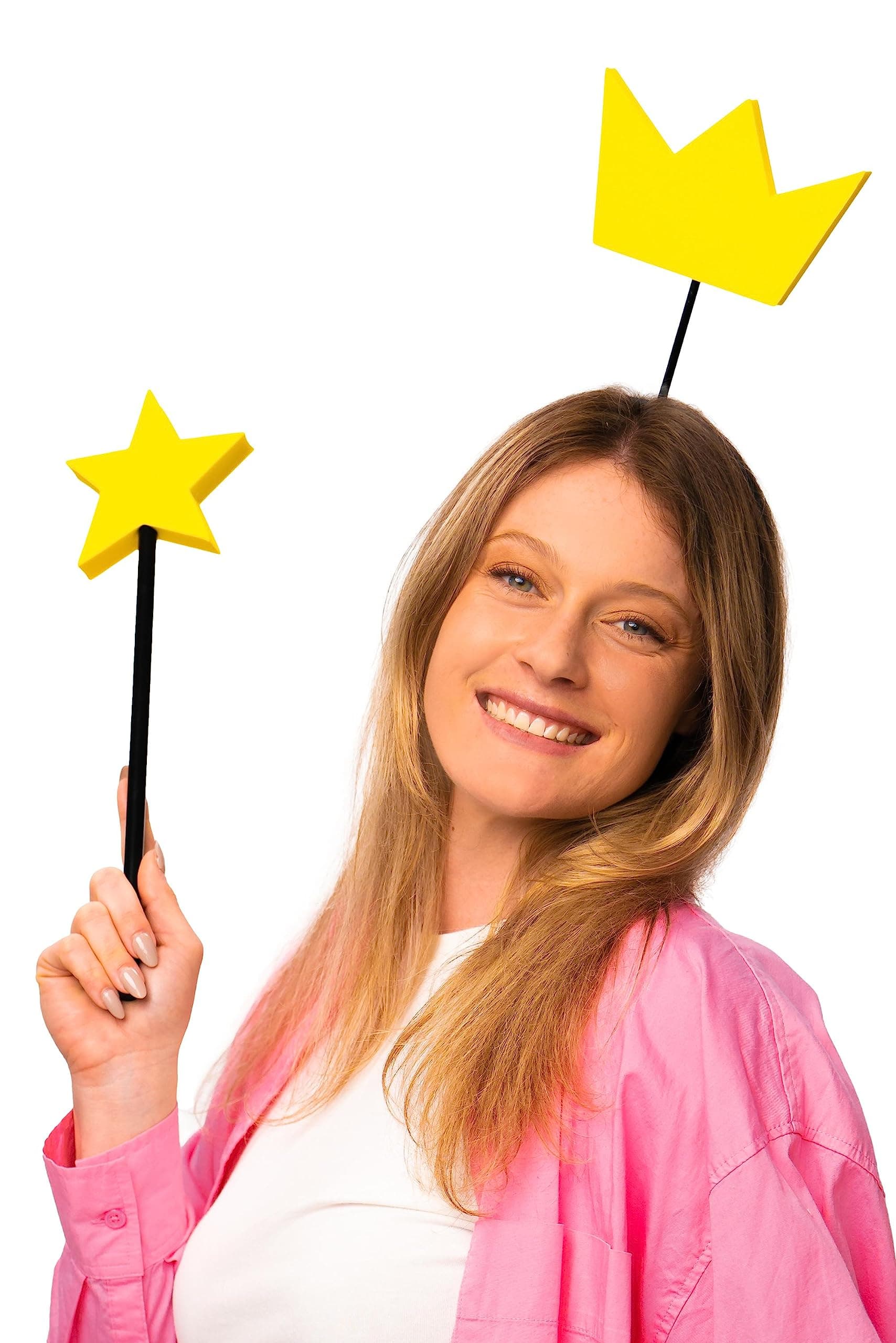 Fairy Wand and Crown Costume - Adult Womens Mens Parents Couples Teens Cosplay Halloween Costumes