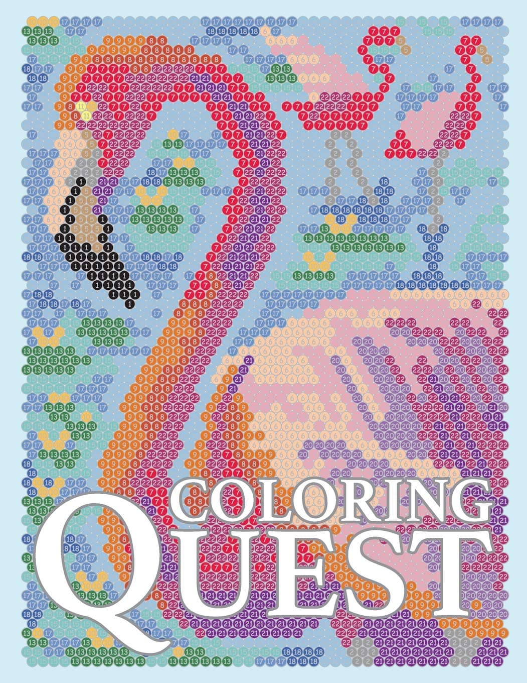 Coloring Quest: Activity Puzzle Color By Number Book for Adults Relaxation and Stress Relief (Color Quest Color By Number)