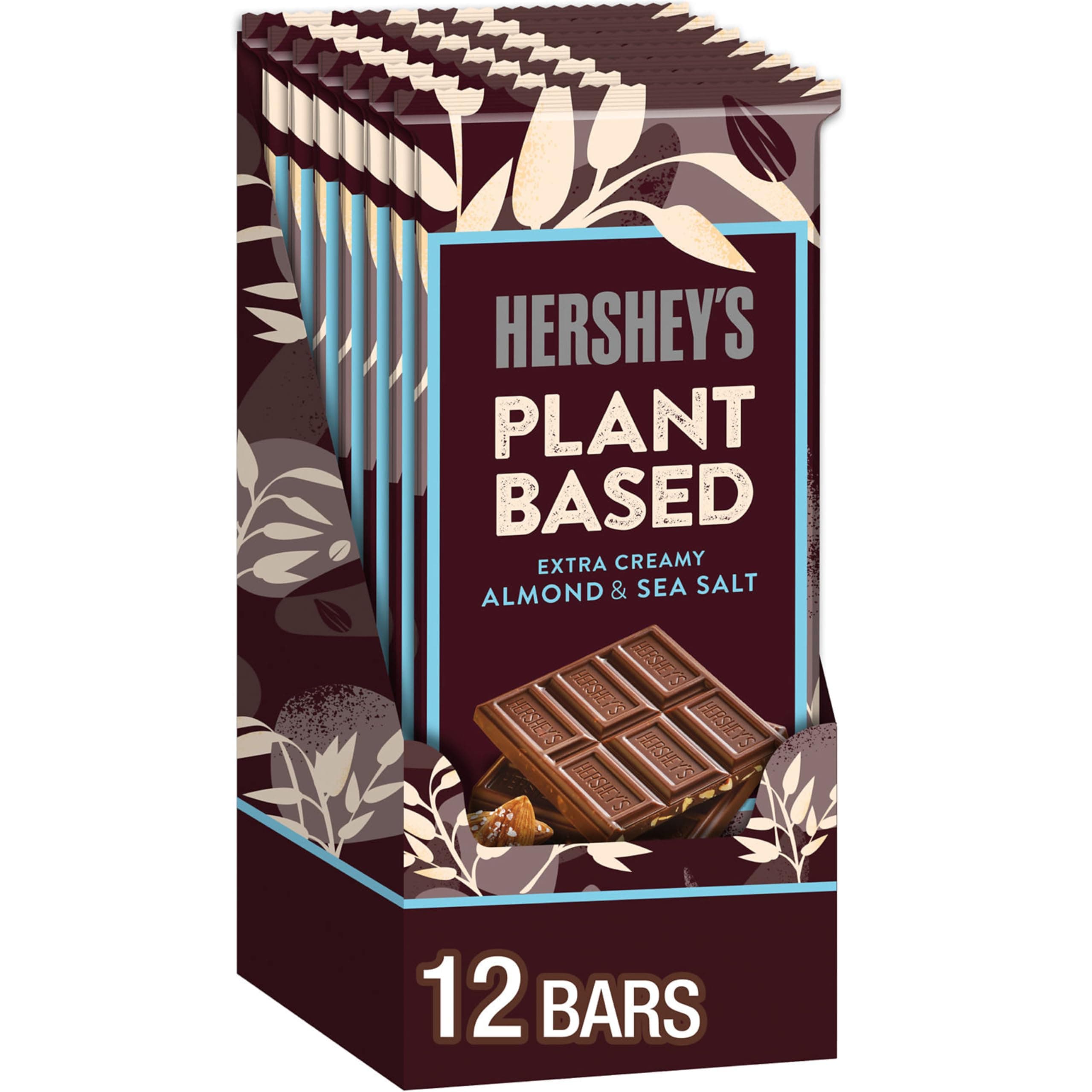 Plant Based Extra Creamy with Almond and Sea Salt Candy Bar, 1.55 oz (12 Count)