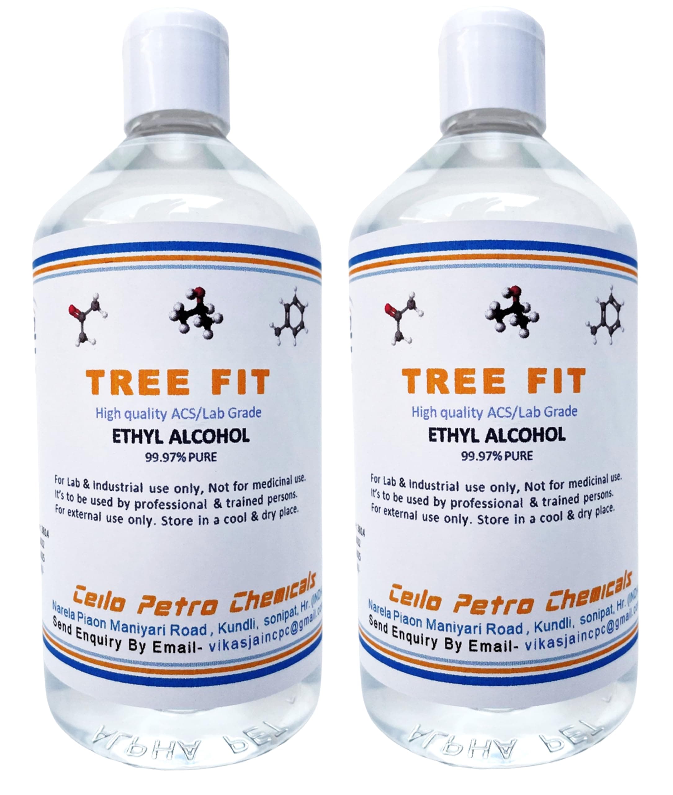 Ethyl Alcohol Used As Solvent For Paints,Varnishes Pure, Cleaning Mixtures | Hand Sanitizer And Laboratory | lacquers, dyes, cosmetics, perfumes. as antiseptic. (250 X 2 = 500 ml)