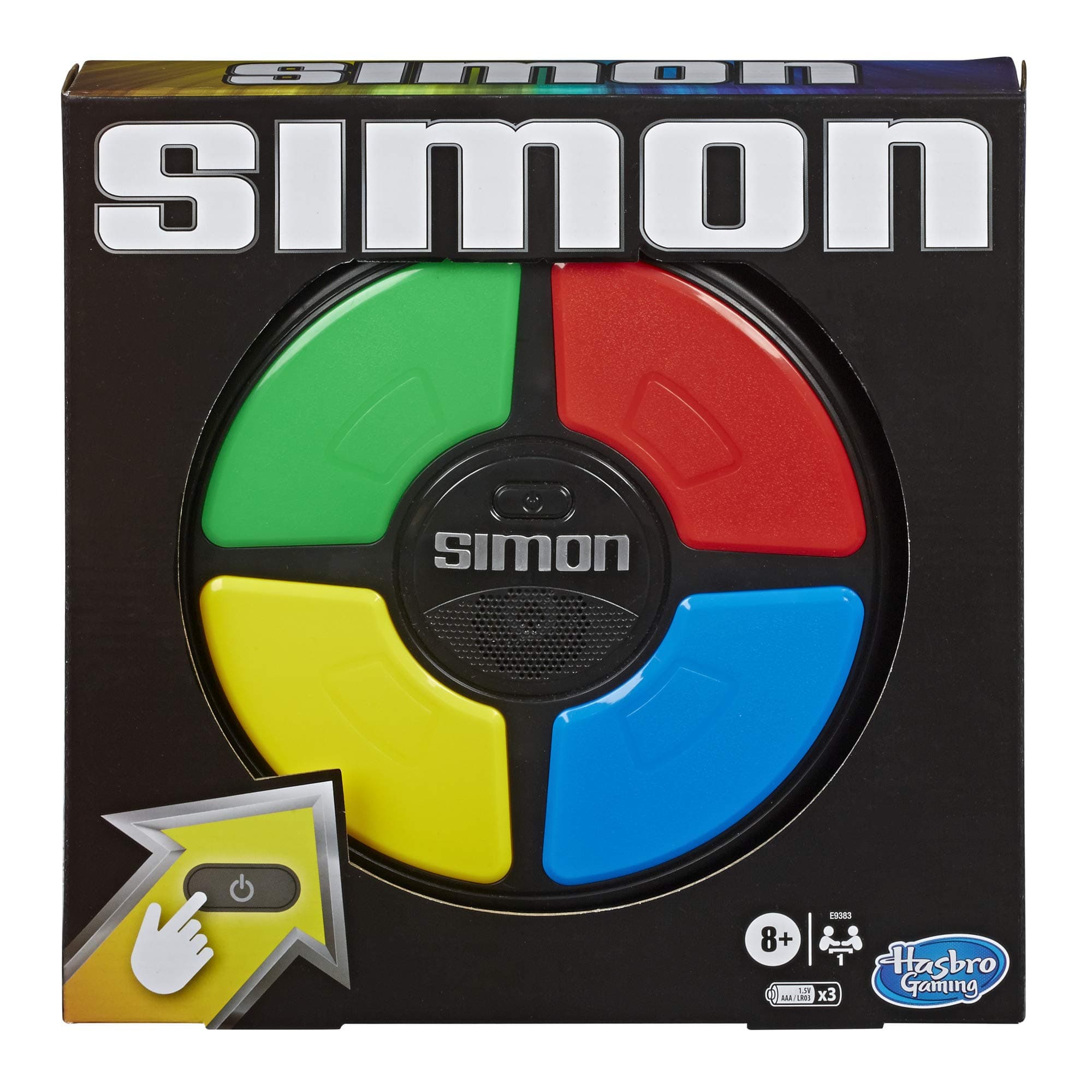 Simon Game | Handheld Game with Lights and Sounds, Classic Simon Gameplay | Electronic Games for Kids | Ages 8+ | 1 player