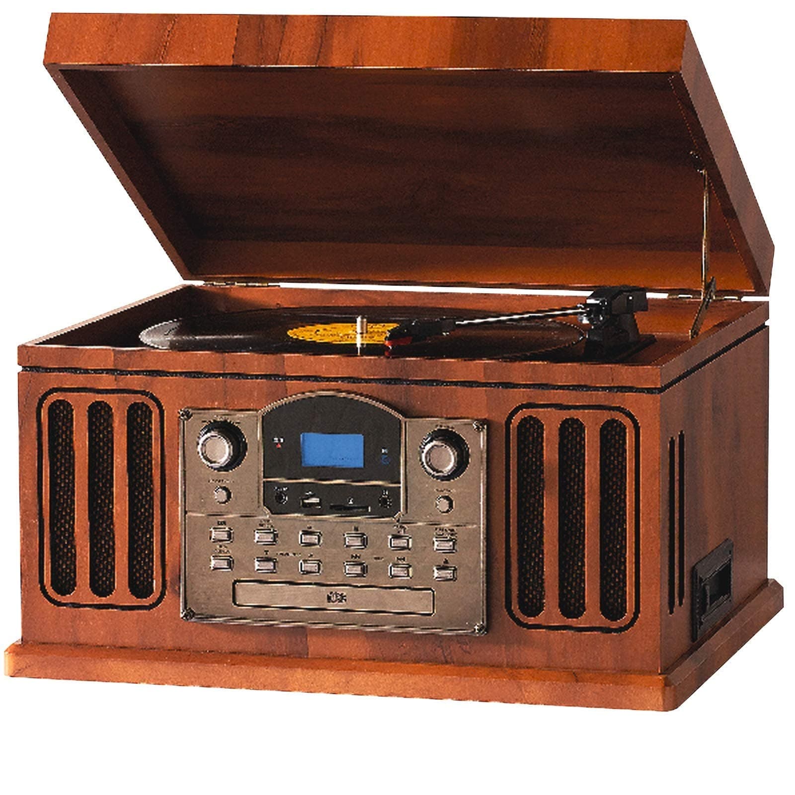 Neostar Retro Music Centre Turntable Digital Record Player with USB CD MP3 Radio