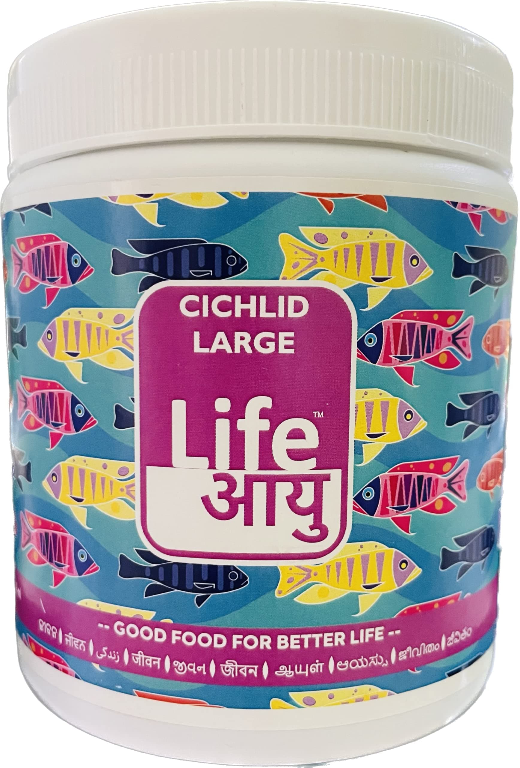 Aquarium Products India Life Aayu Cichlid Fish Food 200G - All Life Stages, Pellet