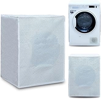 Washing Machine Cover and Dryer Cover for Indoor, Waterproof, Spike Grey, Polyester, 60 x 60 x 80 cm
