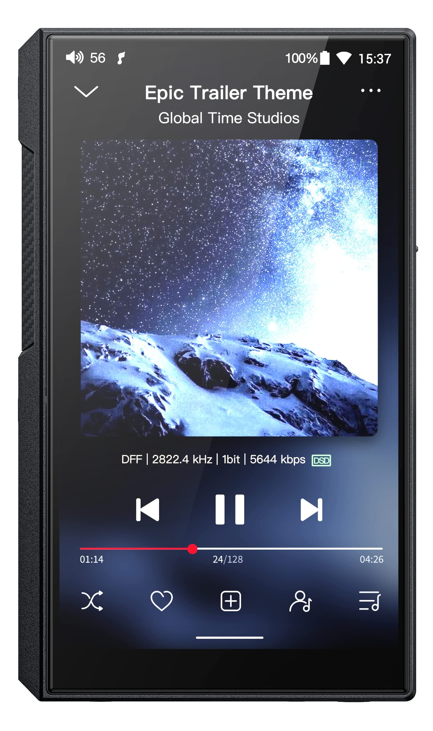 M11S Hi-Res MP3 Music Player with Dual ES9038Q2M, Android 10 Snapdragon 660, 5.0inch, Lossless DSD/MQA, 5G WiFi/Apple Music/Tidal/Amazon Music 4.4mm 2.5mm/3.5mm/4.4mm Black