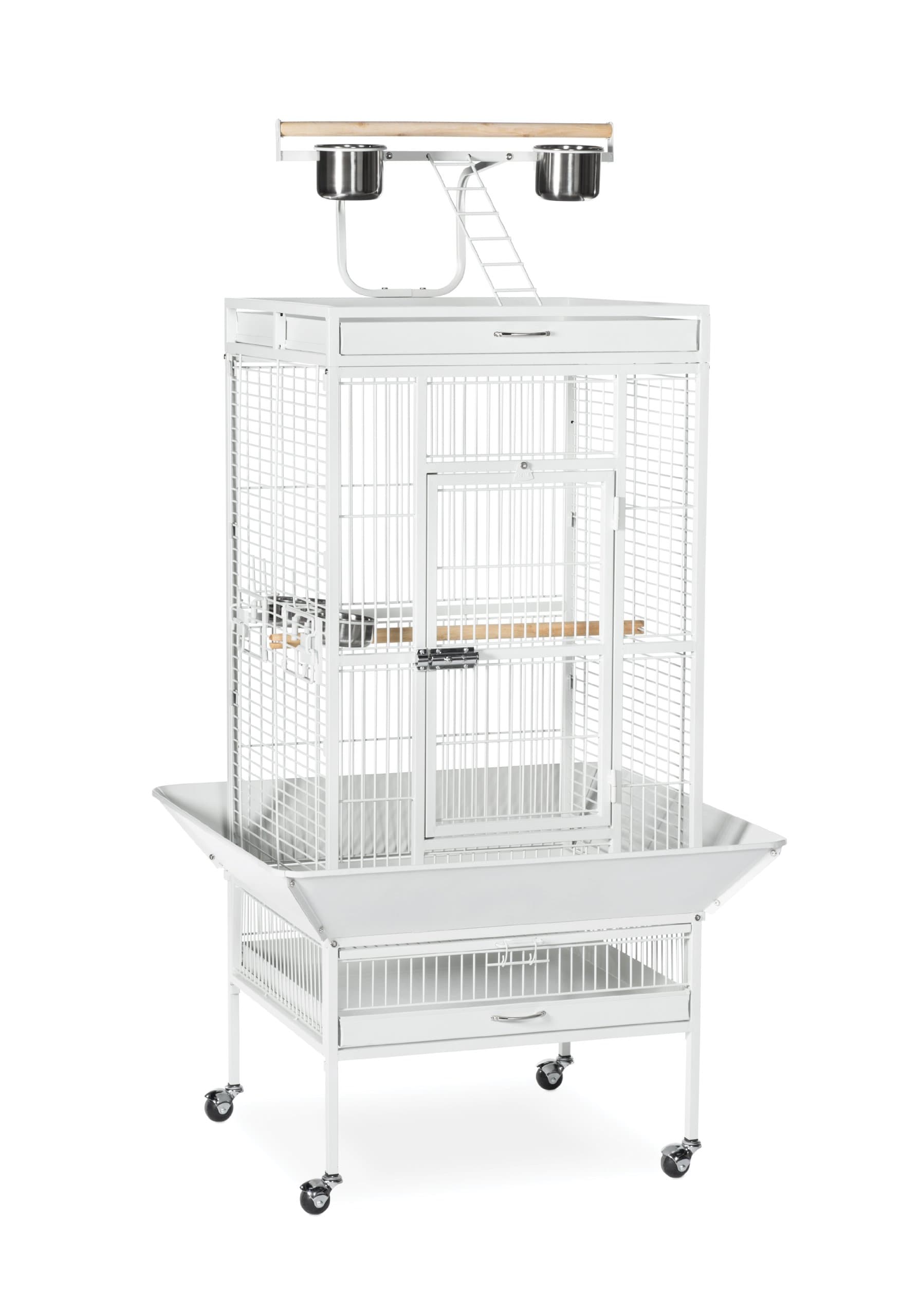 Prevue Hendryx 3152C Pet Products Wrought Iron Select Bird Cage, Chalk White