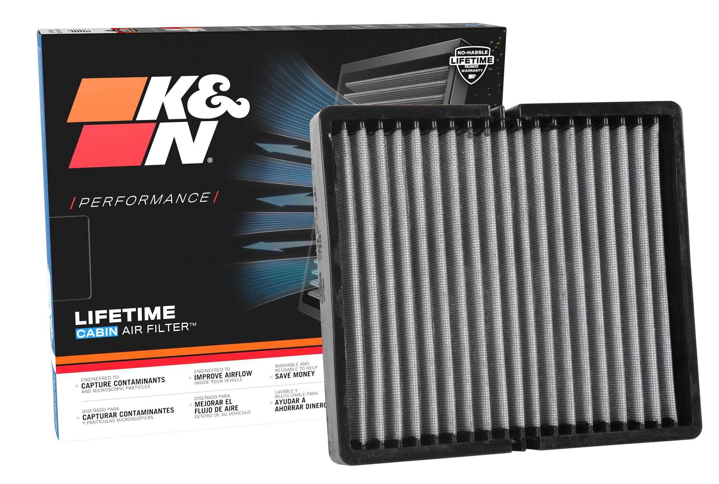 K&N VF2057 Cabin Air Filter, 1 Pack