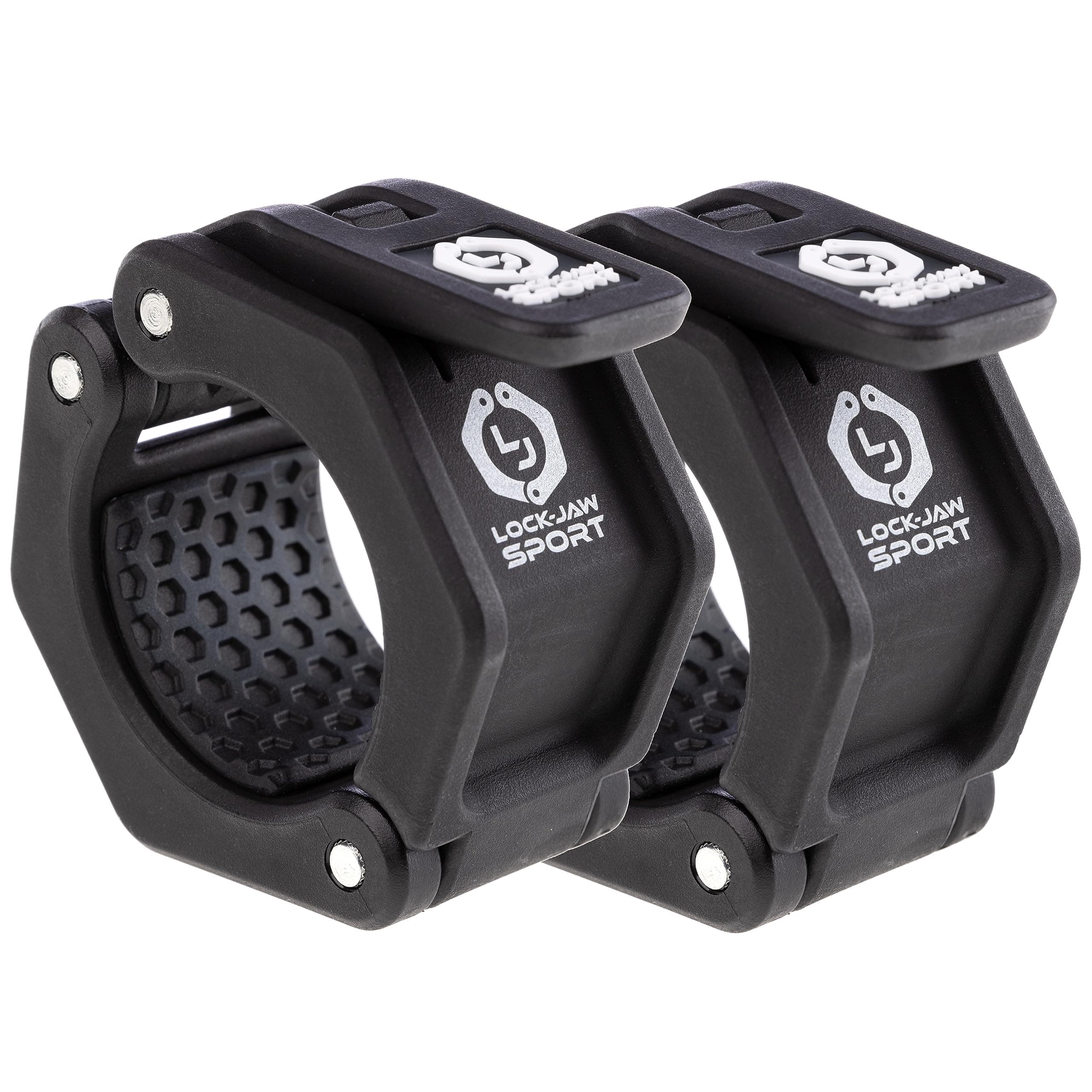 Lock-Jaw Sport Olympic Barbell Collar - Quick Release Barbell Clamp (Black)