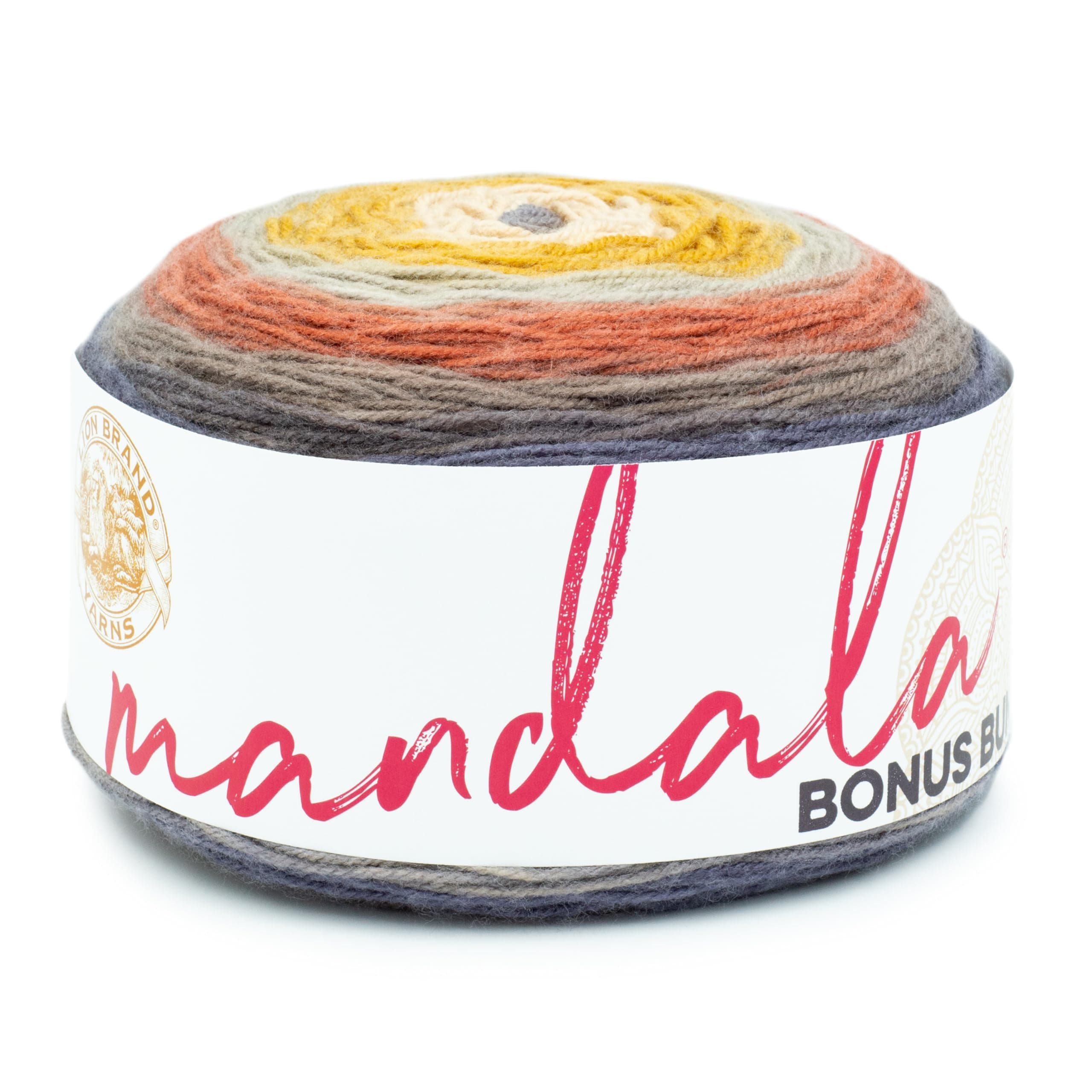 Mandala Bonus Bundle, Colorful Yarn for Knitting, Crochet, and Crafts, Centaur, 1 Pack