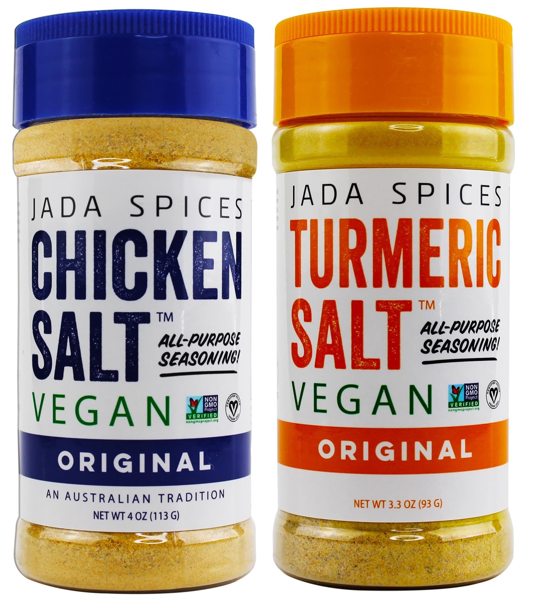JADA Spices Chicken Salt Spice and Seasoning - Original, Turmeric Salt - Vegan, Keto & Paleo Friendly - Perfect for Cooking, BBQ, Grilling, Rubs, Popcorn and more