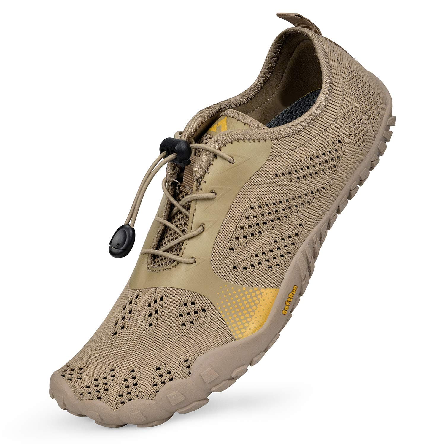 SouthBrothers Mens Minimalist Trail Running Quick-Drying Barefoot Hiking Shoes Breathable Mesh Fashion Sneakers Gym Athletics Sports Walking Shoes Yellow 8