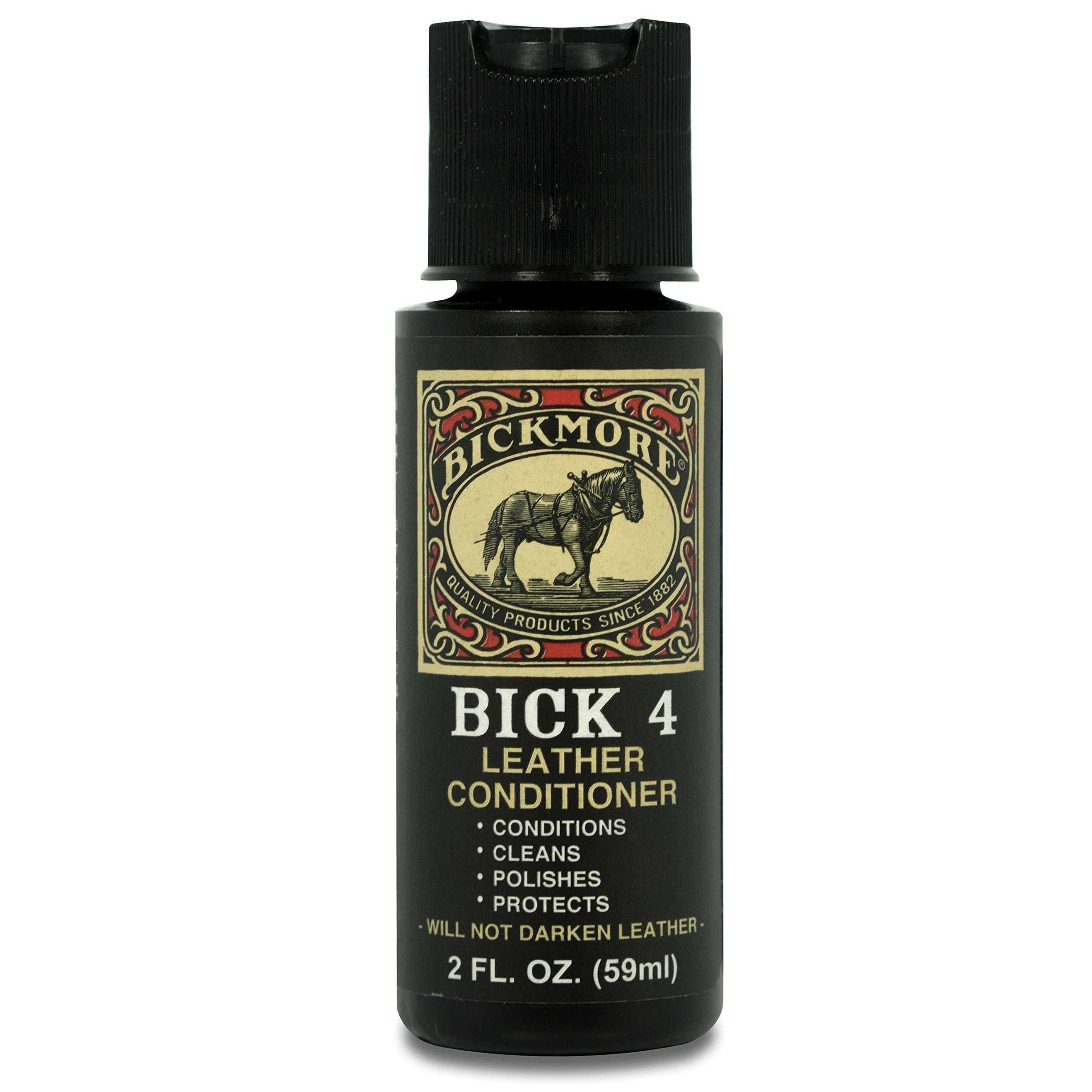 Bickmore Bick 4 Leather Conditioner 2oz - Best Since 1882 - Cleaner & Conditioner - Restore Polish & Protect All Smooth Finished Leathers