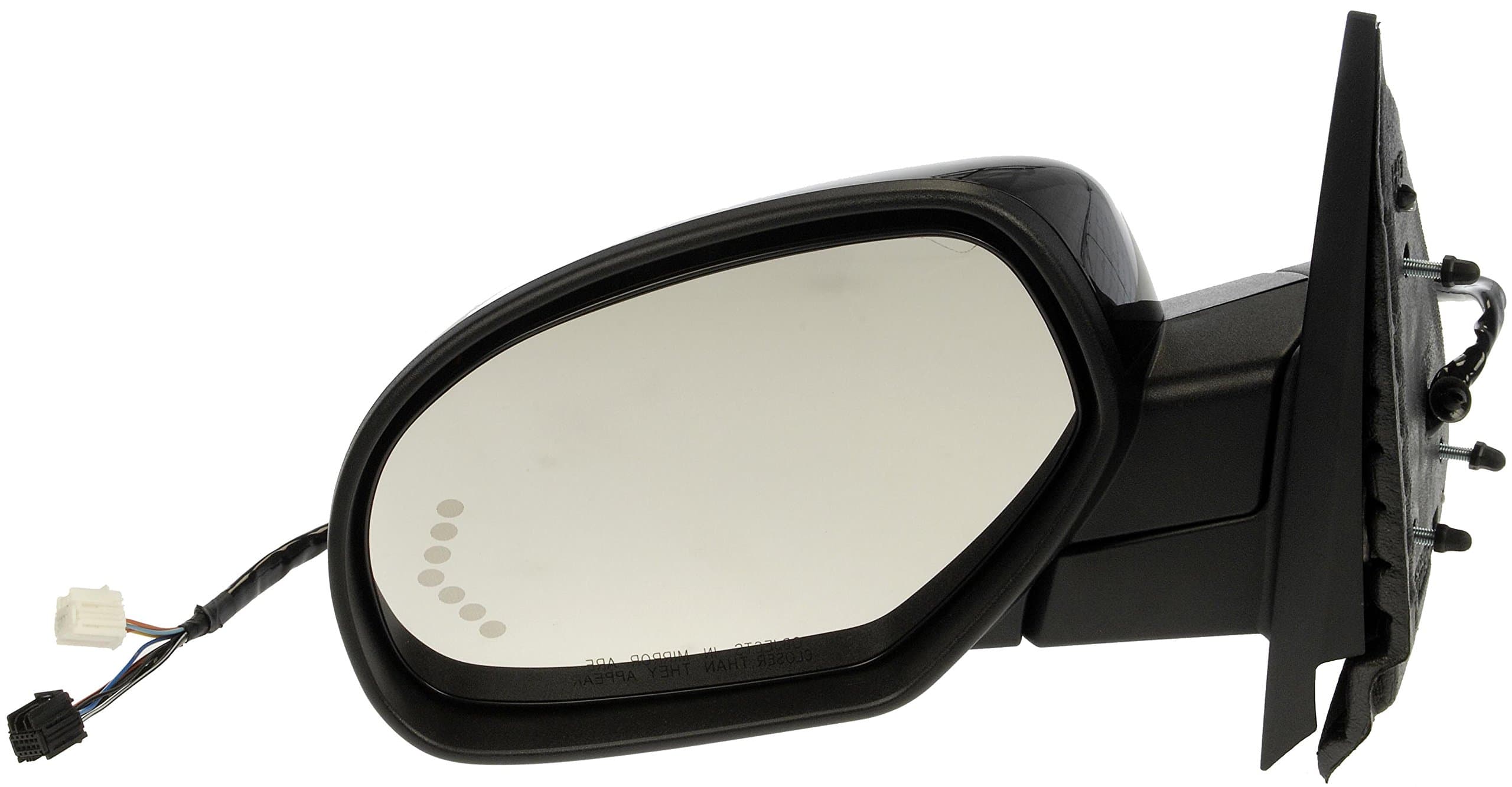 Dorman 955-1013 Driver Side Power Door Mirror - Heated / Folding with Signal Compatible with Select Chevrolet / GMC Models, Black