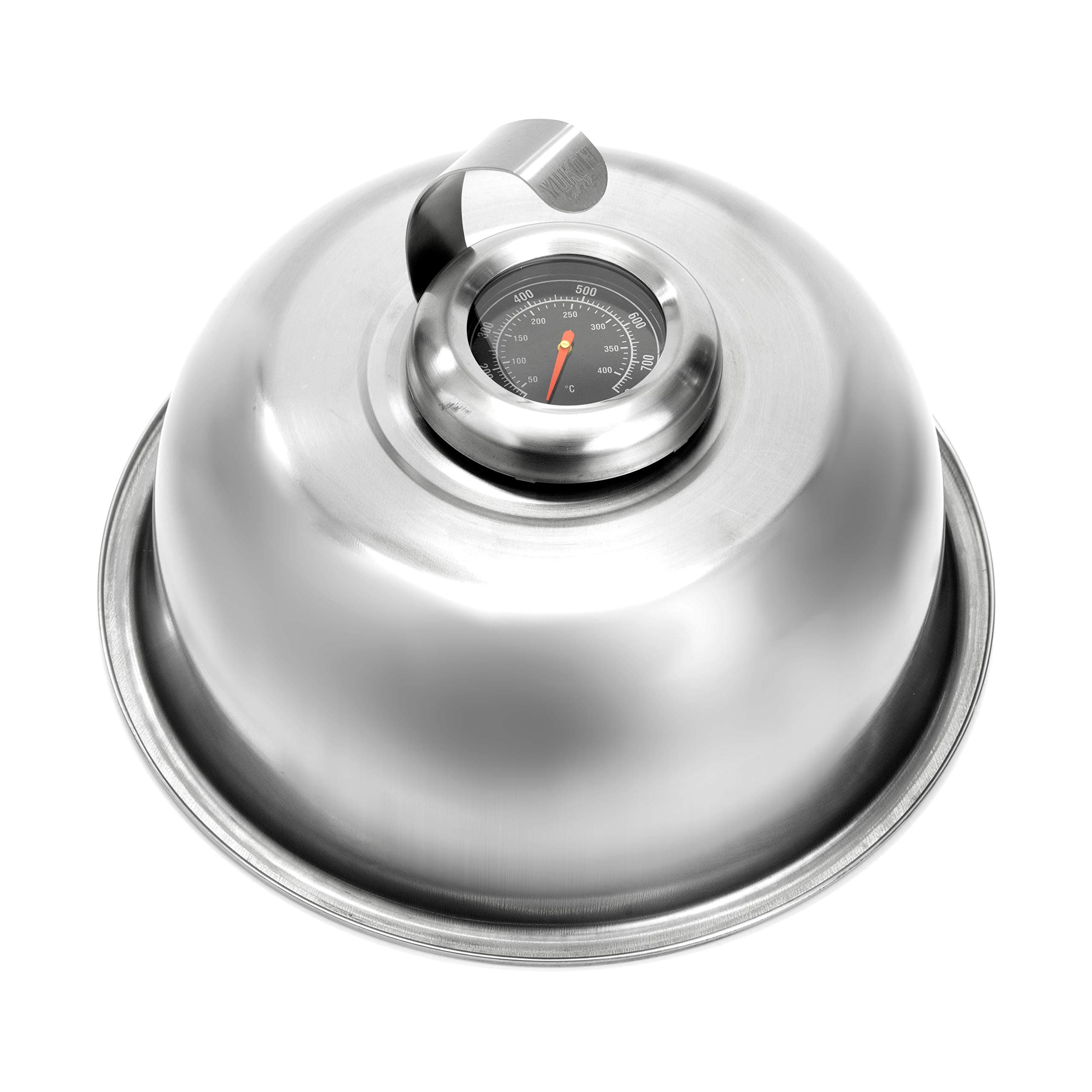 Yukon GloryCheese Melting Dome With Built-in Thermometer, Stainless Steel Blackstone Griddle Accessories For Flat Top Griddle Grill Indoor / Outdoor, Perfect For Melting Cheese, Steaming and Grilling