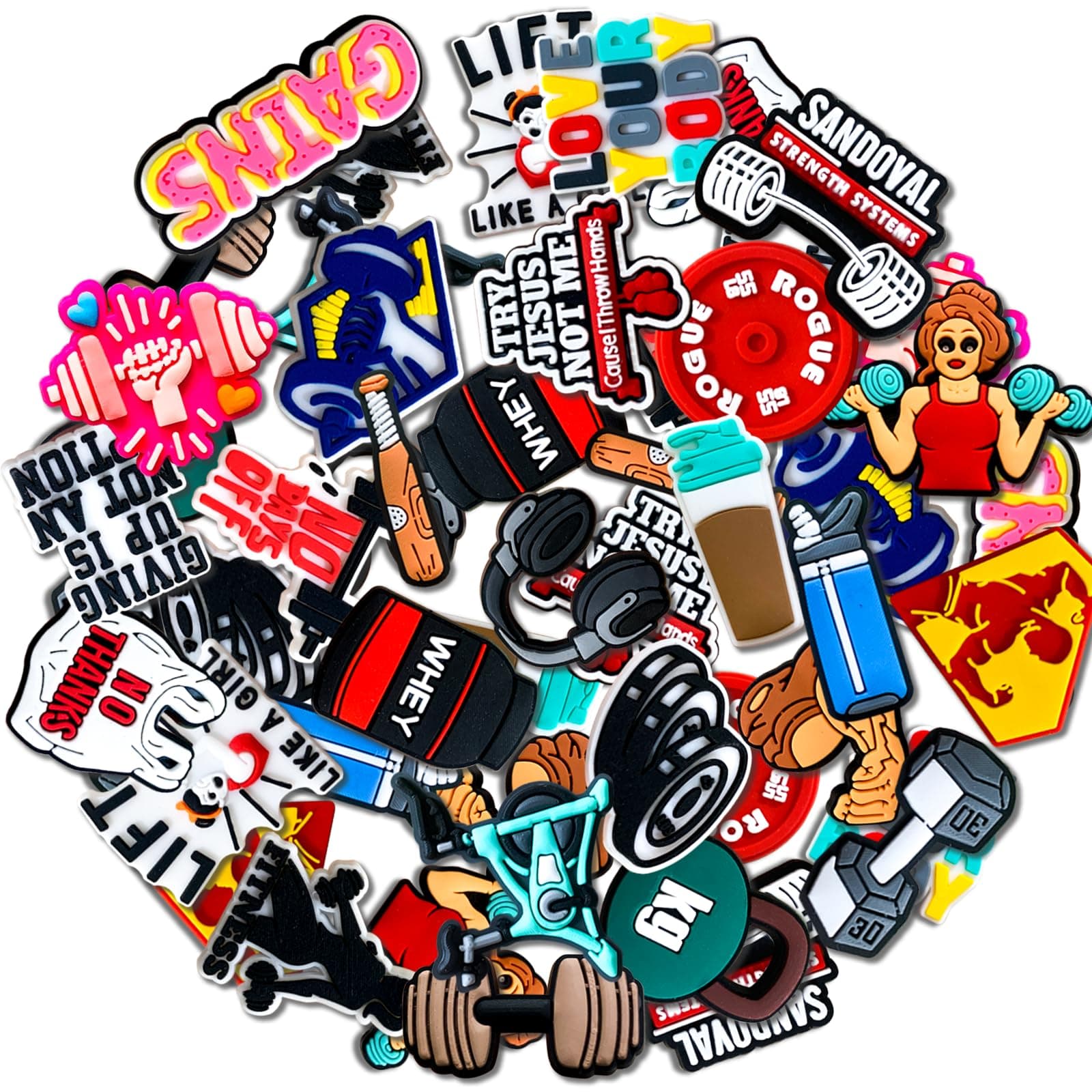 Zanerolan20 25Pcs Sports Ball Shoe Decoration Charms for Clog, Baseball Softball Basketball Hockey Cheer Gymnastics Fitness Charms