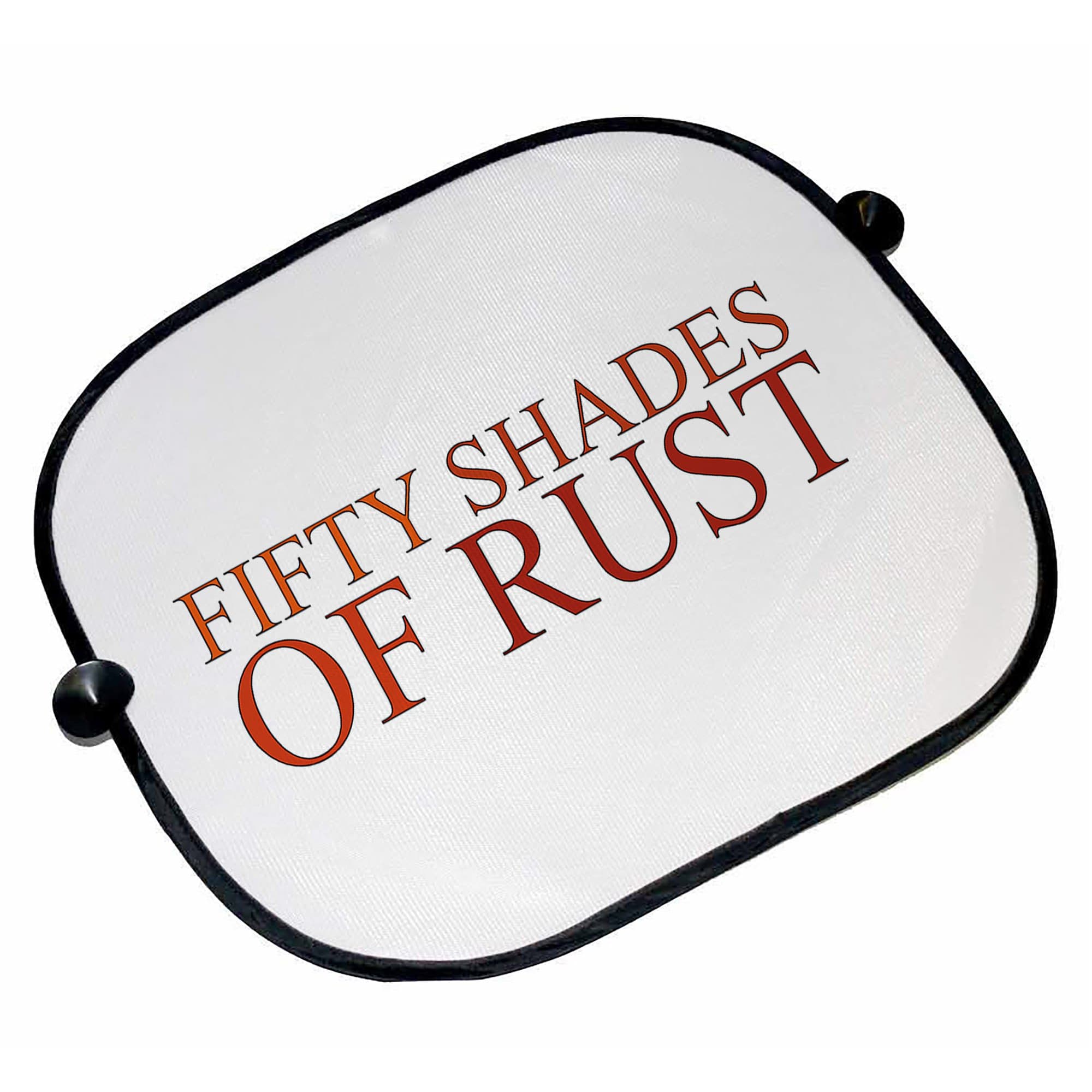 Fifty Shades of Rust Funny Car Sun Shades - 45cm x 36cm