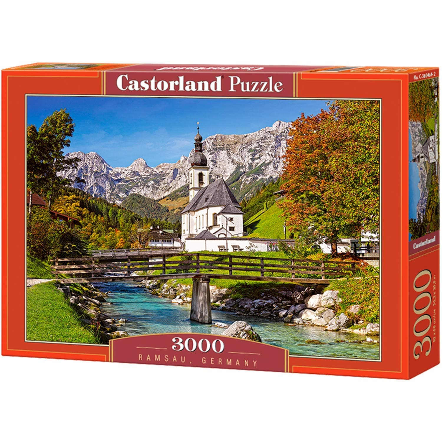 Puzzles for Adults 3000 Piece - Jigsaw Puzzles – Ramsau, Germany - Family Puzzles – Difficult Jigsaw Puzzle - Mountain Puzzles for Adults - Scenic Jigsaw - Landscape Jigsaw Puzzles
