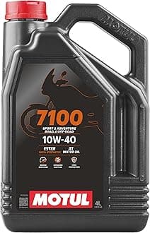 7100 4T 10W-40 Full Synthetic Motorcycle Oil - Ester Technology - API SP JASO MA2 Wet Clutch Safe - Engine and Gearbox Protection for Street Sport Adventure 4 L