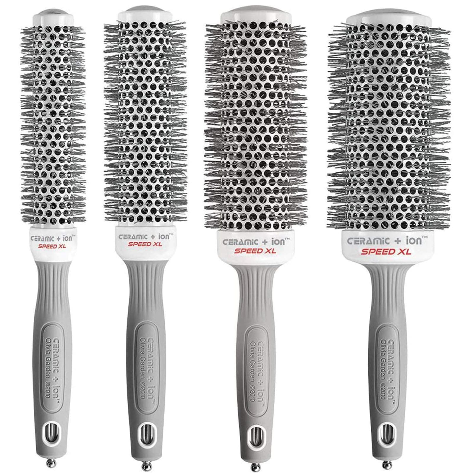 Ceramic + Ion Speed XL - Extra-Long Round Thermal Hair Brush - Not Electrical - Professional Blowout Brush for Normal to Thick Hair