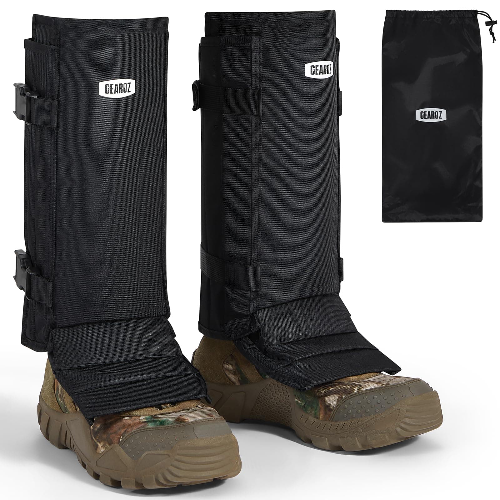 Snake Gaiters Snake Chaps, Waterproof Lower Legs Snake Guards, Snake Bite Protective Gaiters, Anti-Snake Gaiters for Men/Women, Adjustable Size for Hunting/Hiking/Farm Working