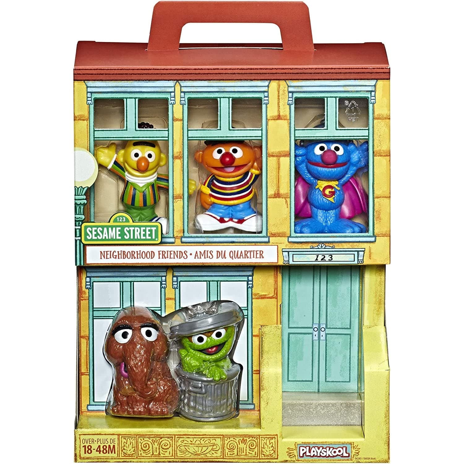 Sesame Street Neighborhood Friends Includes 5 Figures, 3-inches, Classic Collectibles Pack for Toddlers, Great Toy for Kids 18 Months and Up