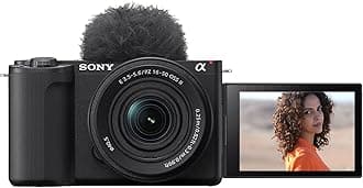 Alpha ZV-E10M2K 26 MP Interchangeable Lens Mirrorless Vlog Camera for Creators (16-50mm Power Zoom Lens) | APS-C Sensor | 4K 60p with 10bit 4:2:2 Recording - (Black)