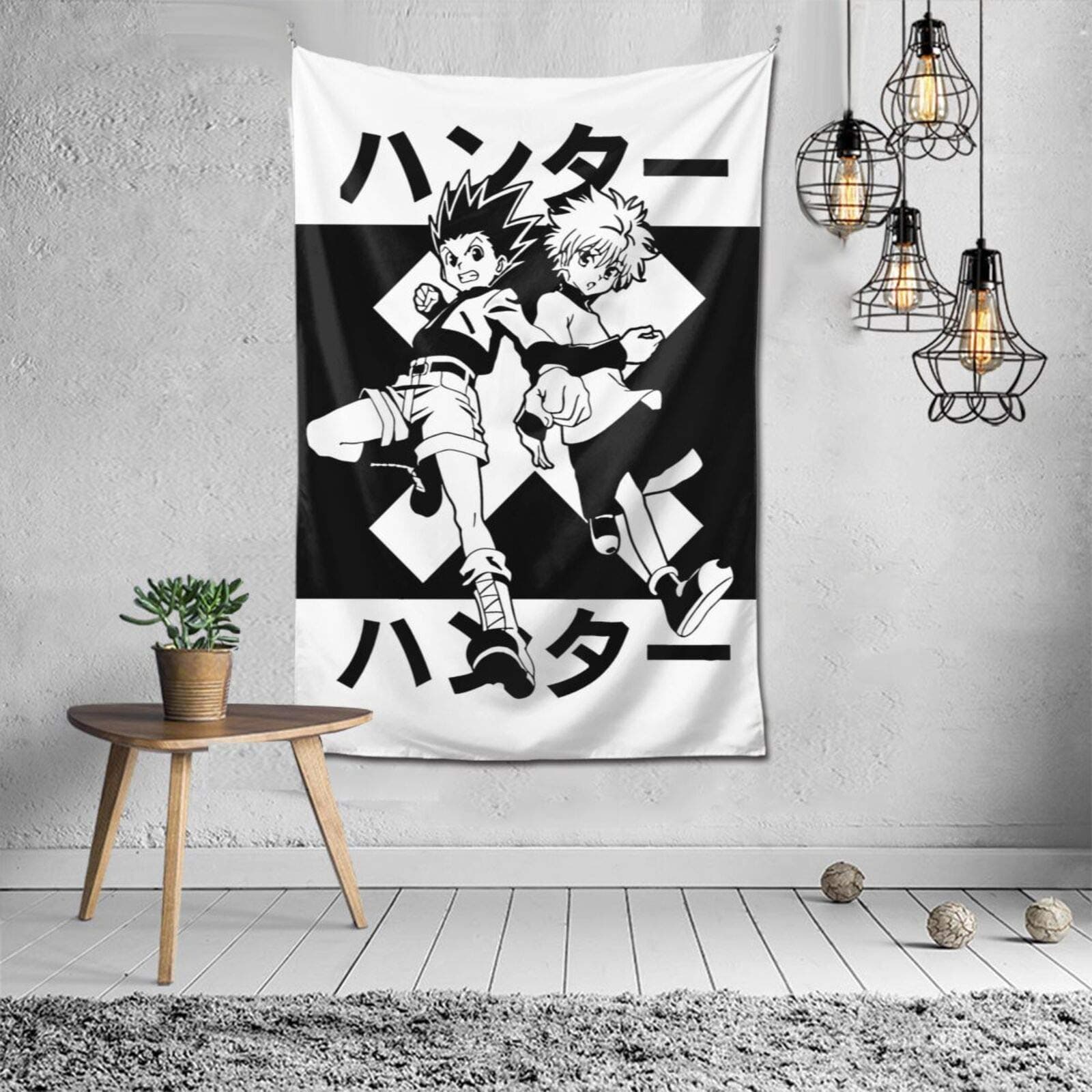 Coccko Tapestry Killua Gon Hisoka Wall Hanging Tapestry For Home Decor 60*40inch