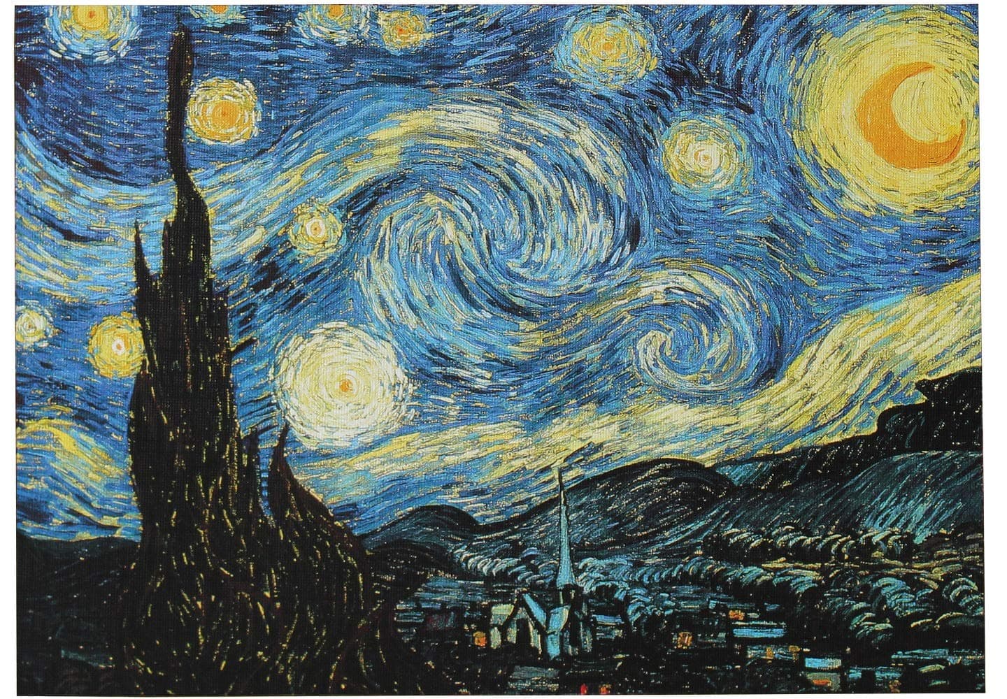 Qipexeii Moruska Starry Night by Vincent Van Gogh Jigsaw Puzzle 1000 Piece Puzzles for Adults