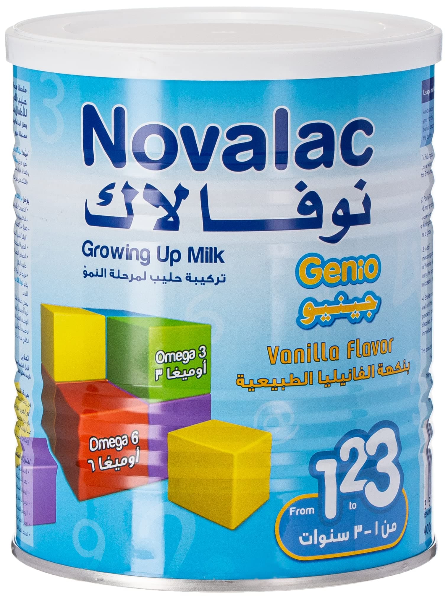 Novolac Genio Growing Up Formula, From 1 To 3 Years, 400 gm