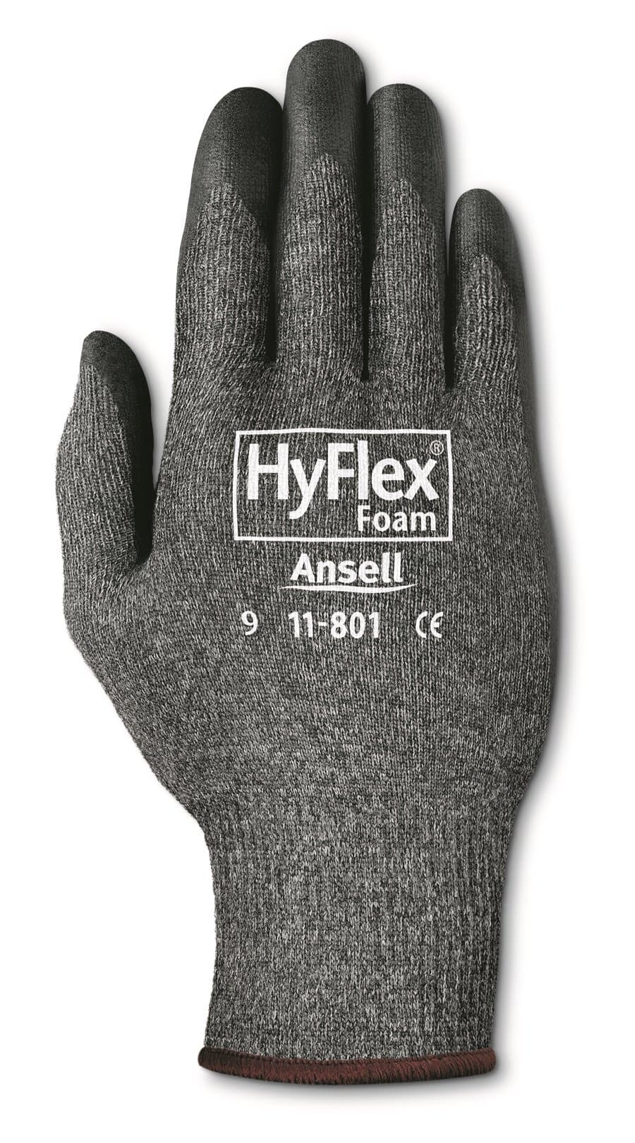Ansell 11-801 Hyflex Nitrile Foam Glove, Size 9 Pair