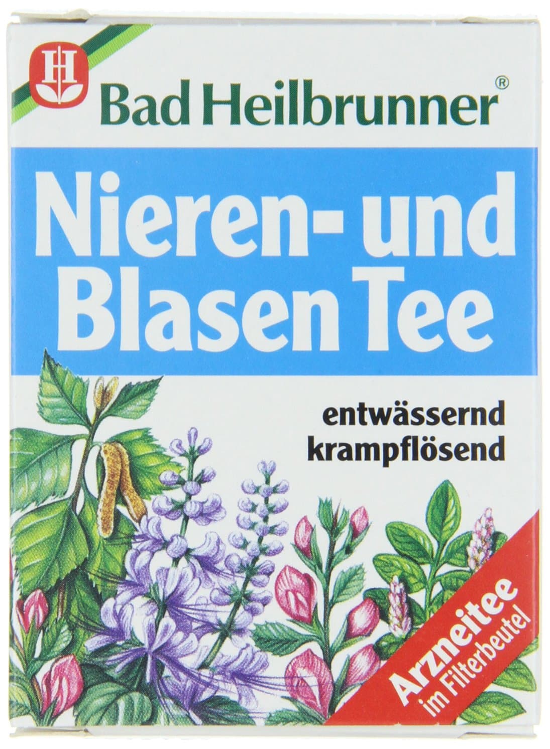 Bad Heilbrunner Nieren und Blasen Tea / kidney and bladder tea(4 Packs each 8 Teabags) - fresh from Germany