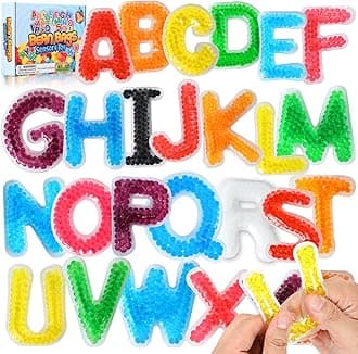 LESONG Autism Sensory Fidget Toys: Alphabet Letters ABC Learning Educational Montessori Toys,Quiet Fidgets Sensory Toys for Classroom Calm Down Corner Autistic Relief