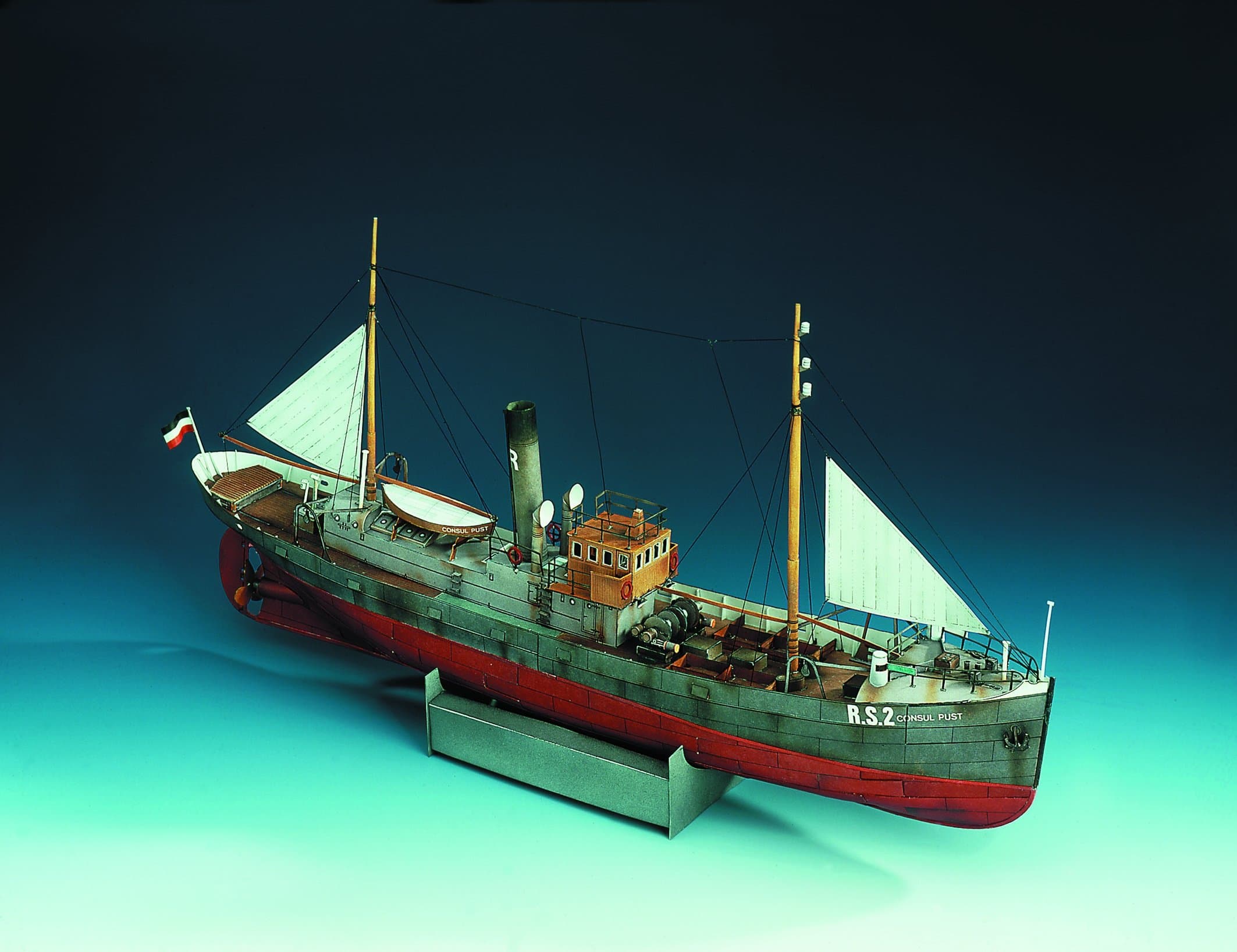 Aue Verlag Schreiber-Bogen Cardboard Model, Fishing Cutter Consul Pust