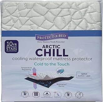 Arctic Chill Mattress Protector, Protect-A-Bed, Waterproof, 5-Sided, Twin-XL